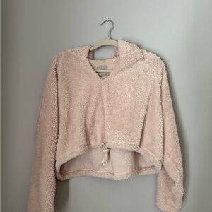 Cozy Pink Hooded Sweater